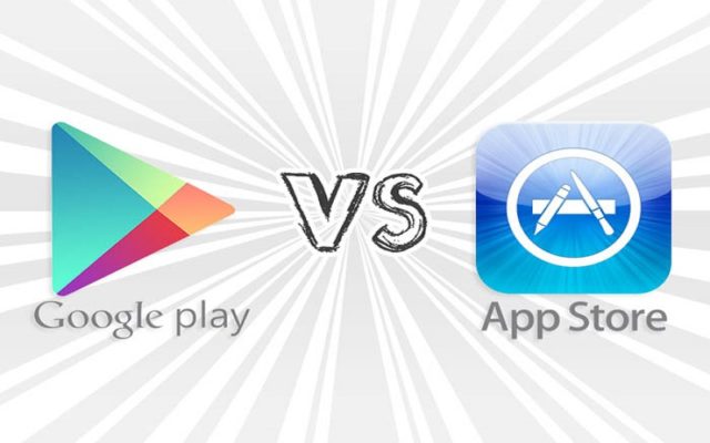 Google Play, App Store