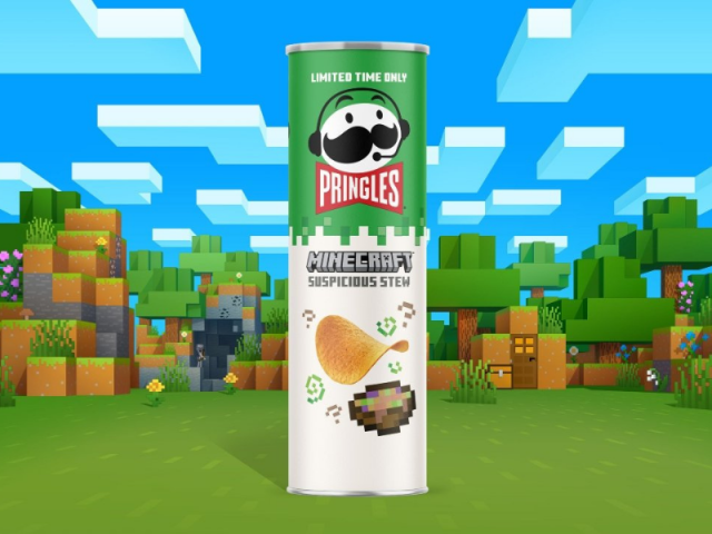 Pringles, Minecraft ile Ortaklık Kurarak Yeni Bir Cips Çıkarıyor
