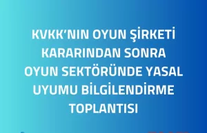 KVKK’nın Oyun Sektöründe Yasal Uyumu Webinarı 2 Şubat’ta Gerçekleşiyor KVKK'nın Oyun Sektöründe Yasal Uyumu Webinarı 2 Şubat'ta Gerçekleşiyor